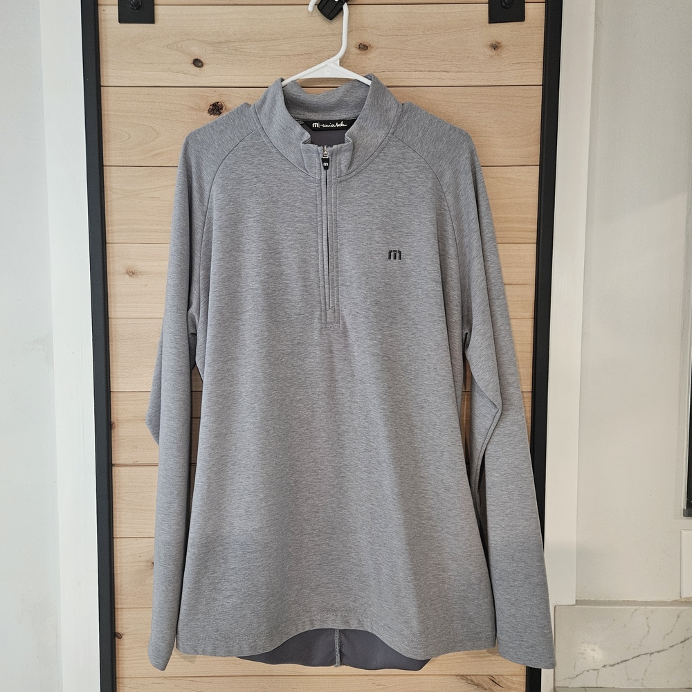Travis Mathew Cloud Quarter Zip Jacket XL Grey